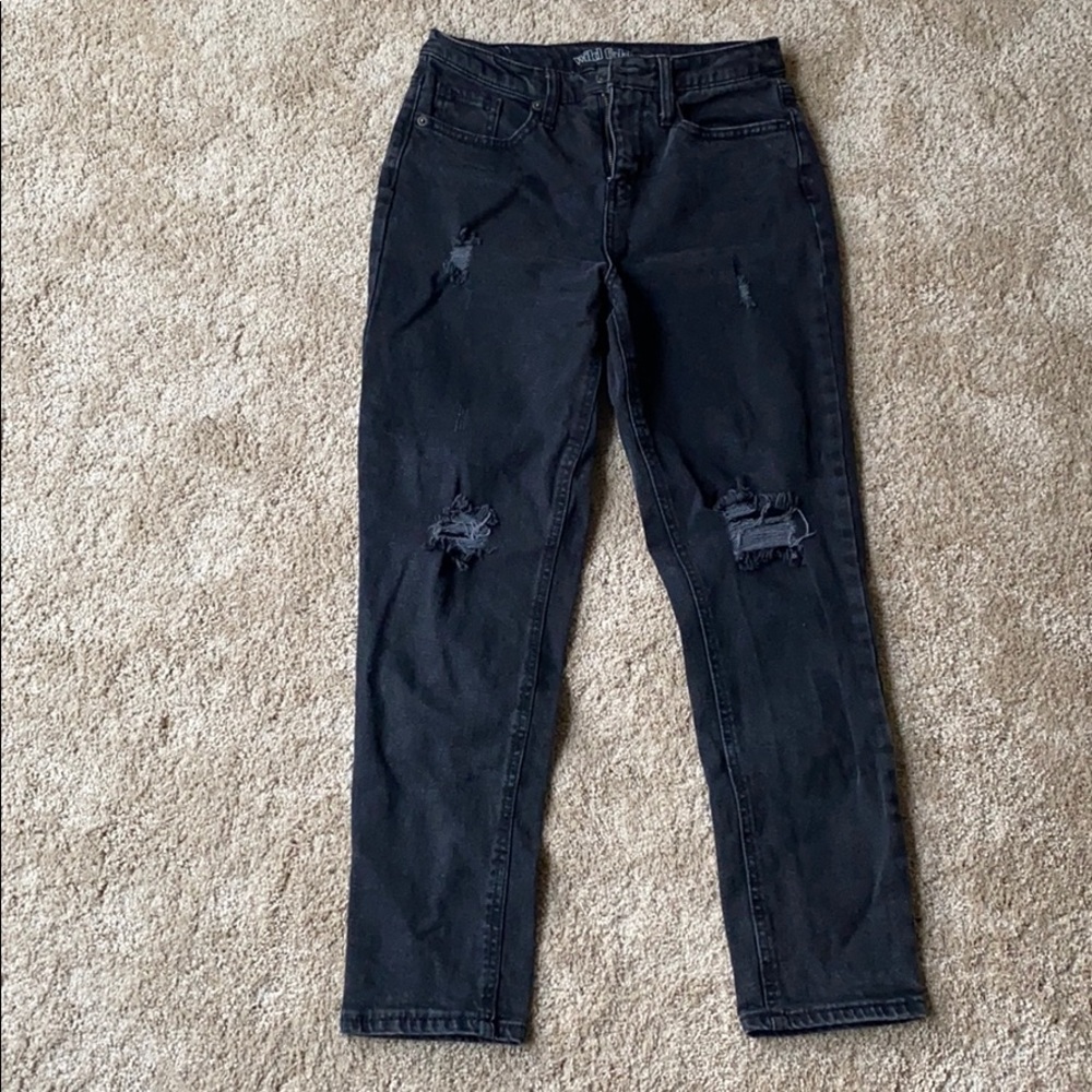 High waisted jeans
